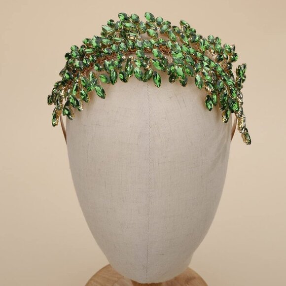 Bridal Crystal Headband for Wedding Party Silver Large Crystal Headpiece Hair Ac - Picture 2 of 5